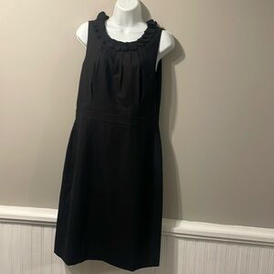 Jcrew Suiting black sleeveless dress,  perfect dress on top of blazer